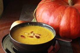 Image pf pumpkin soup with honey from Wildflower Bride FaRMS